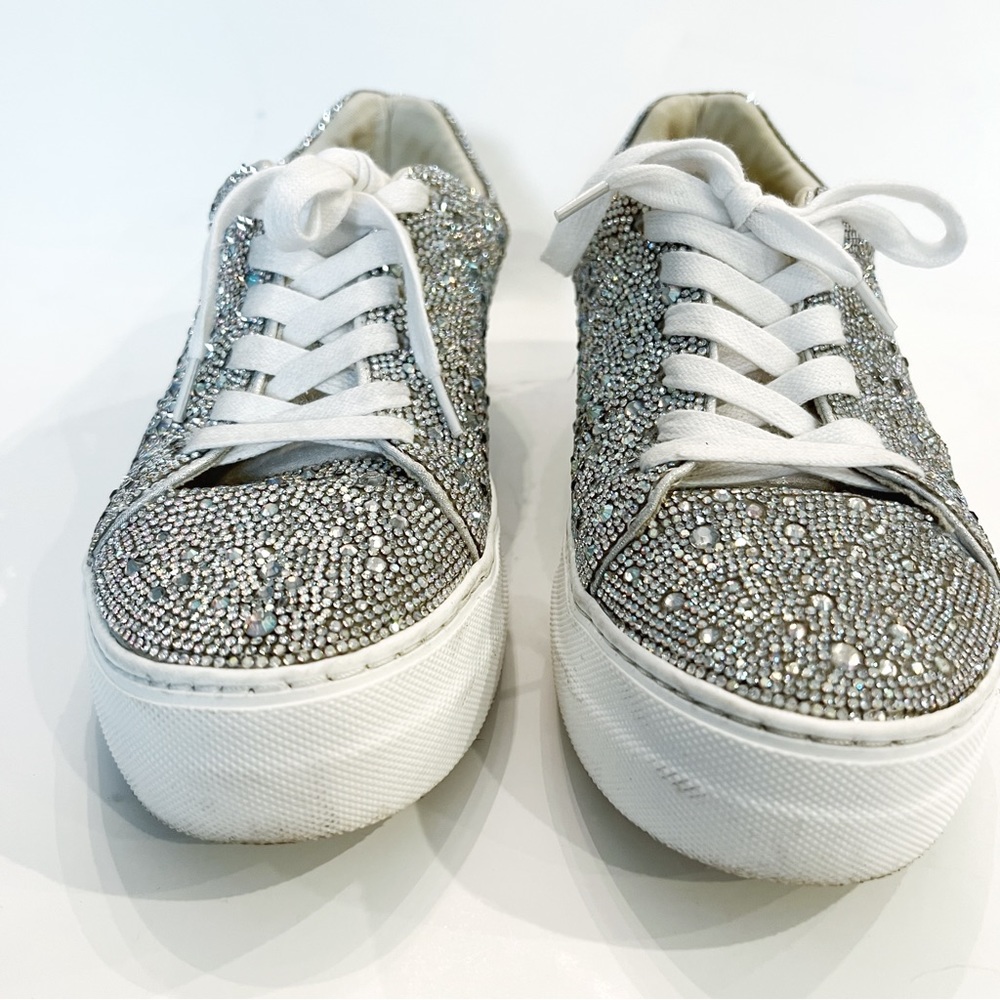 Betsey Johnson rhinestone sneakers